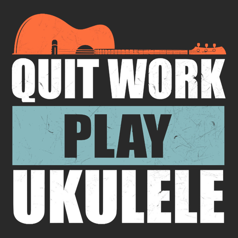 Quit Work Play Ukulele, Quit Work Play Ukulele Vintage, Quit Work Play Printed hat by SHOPERX5 | Artistshot