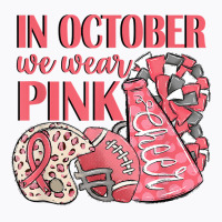 In October We Wear Pink Warrior Football Cheer Megaphone T Shirt T-shirt | Artistshot