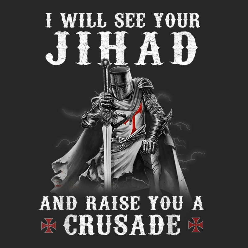 Christian Warrior Knight Templar Raise You A Crusader T Shirt Men's T-shirt Pajama Set | Artistshot