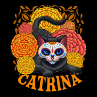 Black Cat With Catrina Mask And Flowers Toddler Sweatshirt | Artistshot