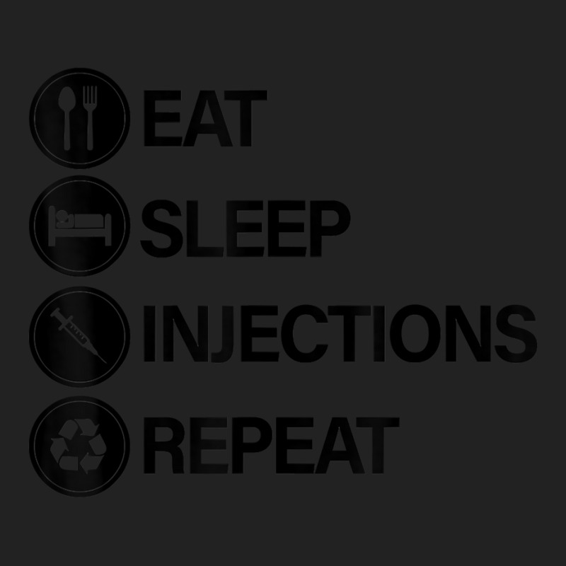 Eat Sleep Injections Repeat Filler Nurse Injector T Shirt Backpack | Artistshot