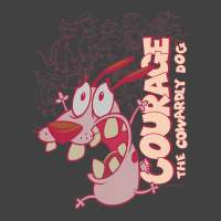 Courage The Cowardly Dog Running Scared Vintage T-shirt | Artistshot