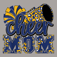 Cheer Mom Navy Leopard Cheer Poms & Megaphone T Shirt Racerback Tank | Artistshot