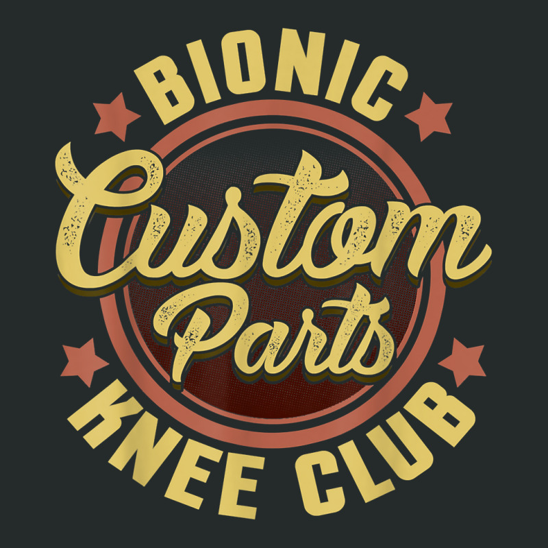 Bionic Knee Club Custom Parts Funny Knee Replacement T Shirt Women's Triblend Scoop T-shirt by cm-arts | Artistshot