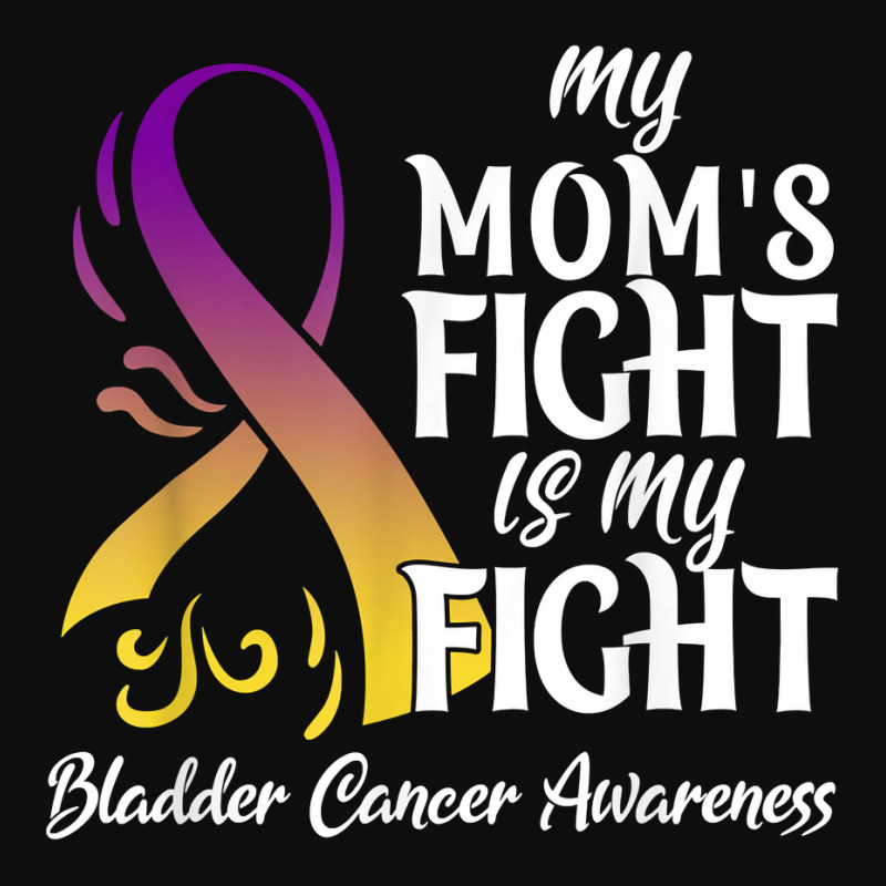 My Mom’s Fight Is My Fight Bladder Cancer Awareness T Shirt Crop Top by cm-arts | Artistshot