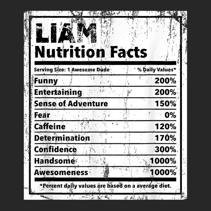 Liam Nutrition Facts Funny Name Humor Nickname Sarcasm T Shirt Men's T-shirt Pajama Set by cm-arts | Artistshot