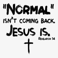 Womens Normal Isn't Coming Back But Jesus Is Revelation 14 Costume V N Ladies Fitted T-shirt | Artistshot