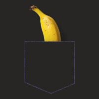 Banana In Breast Pocket Ladies Fitted T-shirt | Artistshot