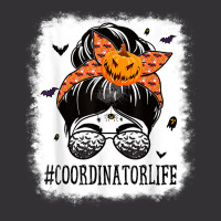 Coordinator Messy Bun Spooky Pumpkin Women Halloween Costume T Shirt Vintage Hoodie | Artistshot