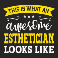 Esthetician Job Title Employee Funny Worker Esthetician T Shirt Ladies Fitted T-shirt | Artistshot