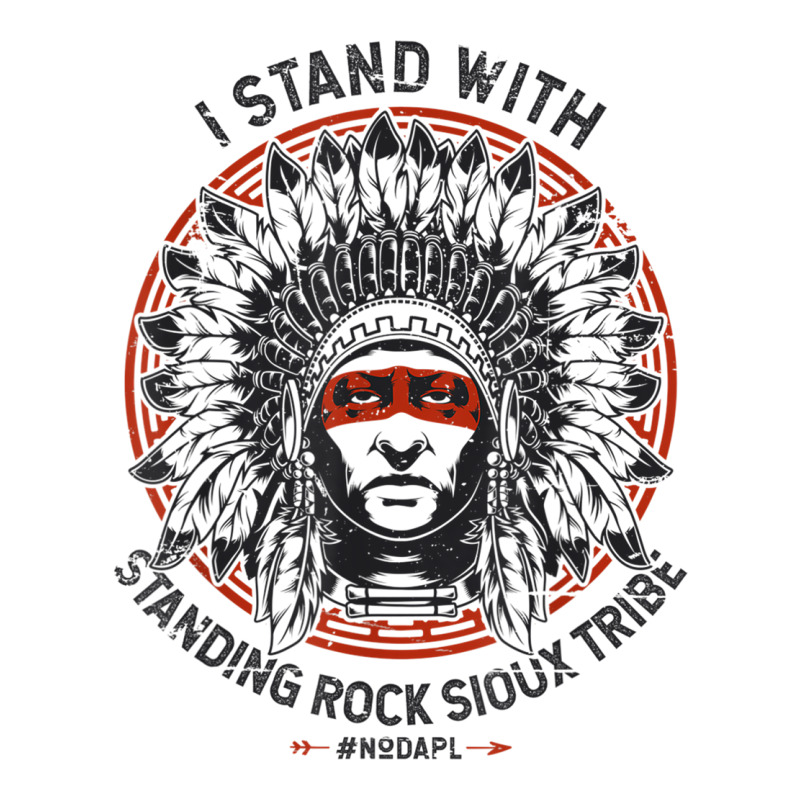 I Stand With Standing Rock Sioux Nodapl Native Pride T Shirt Men's 3/4 Sleeve Pajama Set by cm-arts | Artistshot