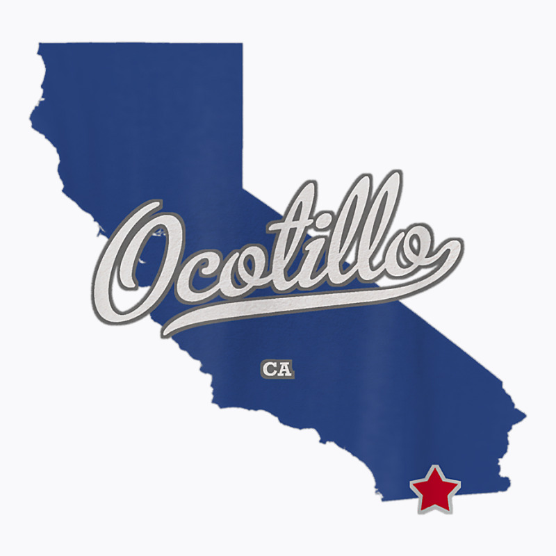 Ocotillo California Ca Map T Shirt T-shirt | Artistshot