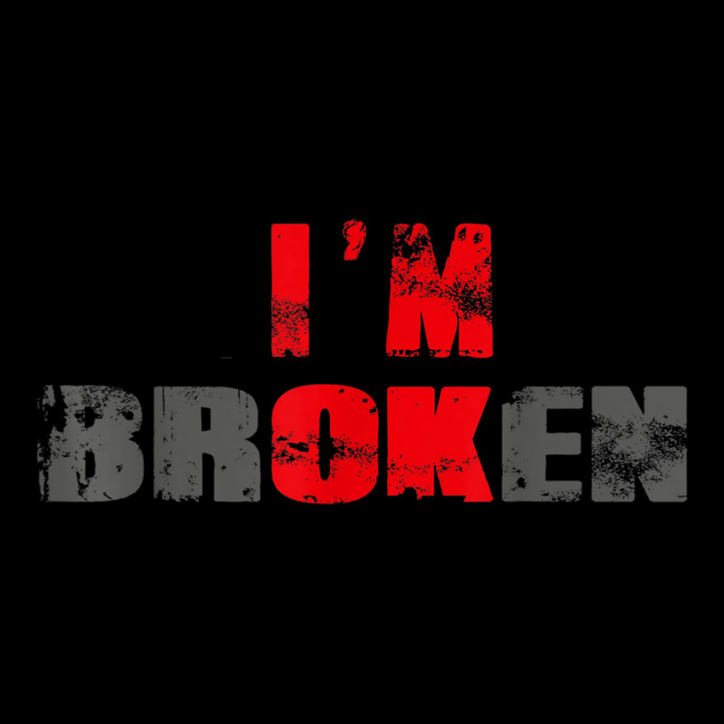 I'm Ok I'm Broken Invisible Illness Men Women I Am Ok Broken T Shirt Men's Long Sleeve Pajama Set by cm-arts | Artistshot