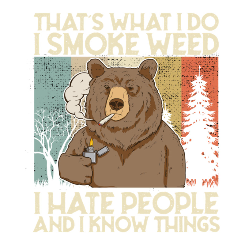 That's What I Do I Smoke Weed I Hate People And I Know 420 Pullover Ho Maternity Scoop Neck T-shirt by cm-arts | Artistshot