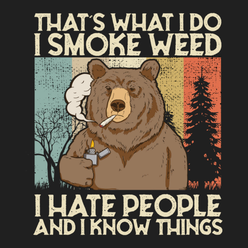 That's What I Do I Smoke Weed I Hate People And I Know 420 Pullover Ho Ladies Polo Shirt by cm-arts | Artistshot