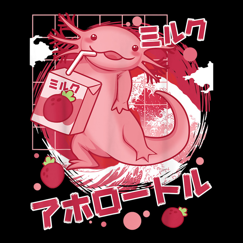 Kawaii Axolotl Drinking Strawberry Milkshake Japanese Otaku T Shirt Youth Jogger by cm-arts | Artistshot