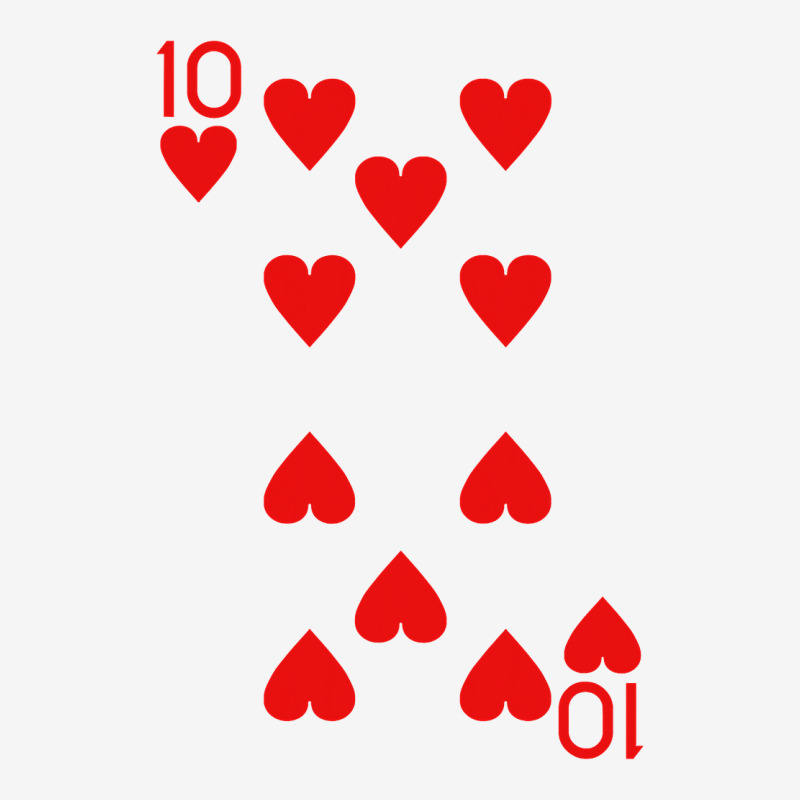 Ten Of Hearts Royal Flush Costume Halloween Playing Cards Adjustable Cap | Artistshot