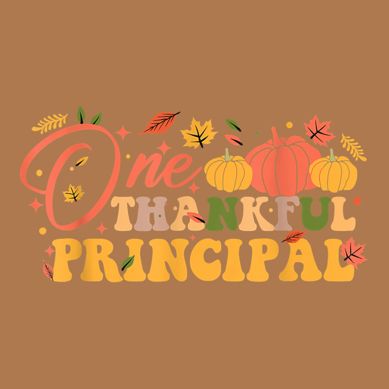 One Thankful Principal Fall Thanksgiving Principal School T Shirt Vintage Short by cm-arts | Artistshot