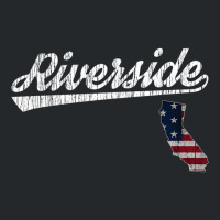 Retro Riverside California Usa Flag T Shirt Crewneck Sweatshirt | Artistshot