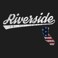 Retro Riverside California Usa Flag T Shirt Classic T-shirt | Artistshot