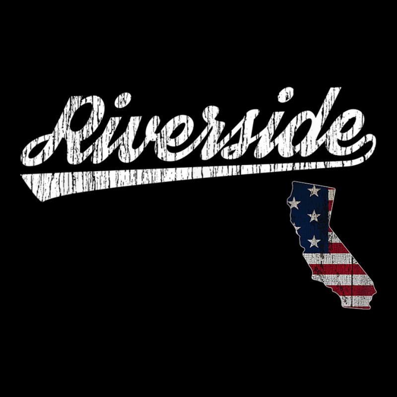 Retro Riverside California Usa Flag T Shirt Lightweight Hoodie by cm-arts | Artistshot