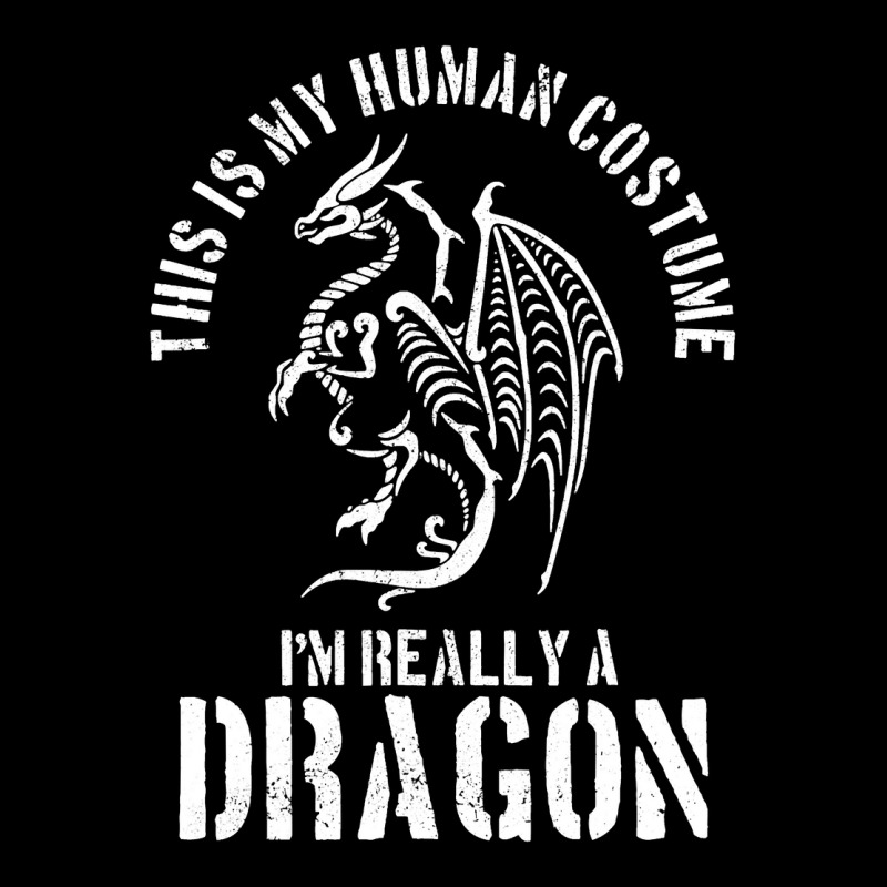 This Is My Human Costume I M Really A Dragon Funny Halloween Baby Tee | Artistshot