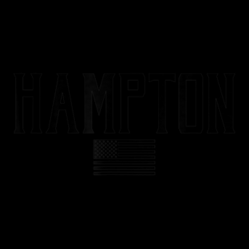 Hampton Us Flag Olive Green With Black Print Adjustable Cap | Artistshot