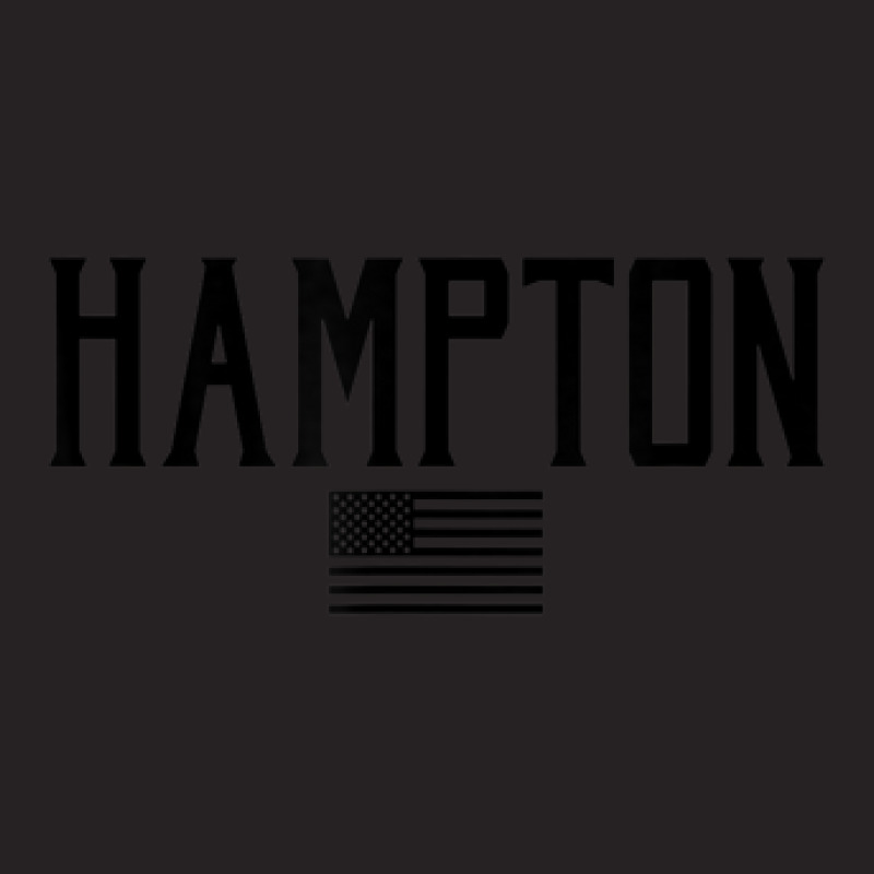 Hampton Us Flag Olive Green With Black Print Vintage Cap | Artistshot