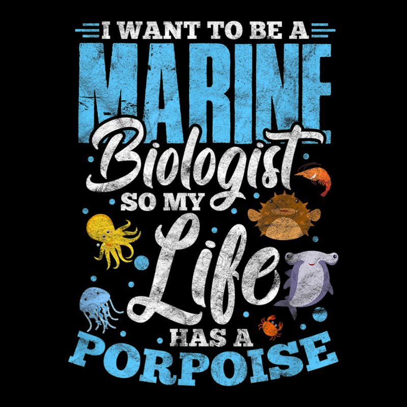 I Want To Be Marine Biologist So Life Has A Porpoise Grunge Adjustable Cap | Artistshot