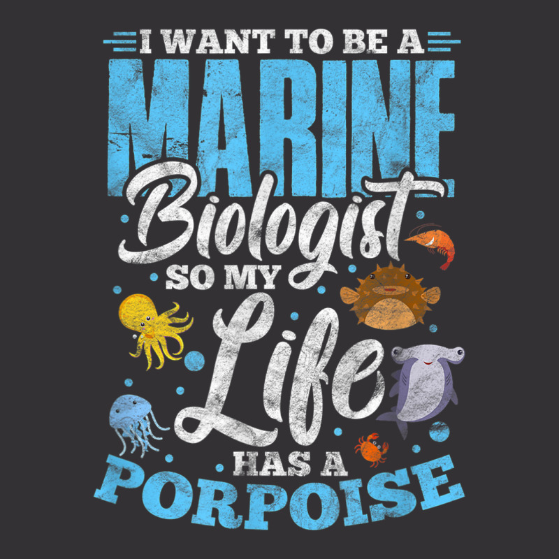 I Want To Be Marine Biologist So Life Has A Porpoise Grunge Vintage Hoodie And Short Set | Artistshot