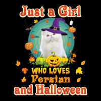 Just A Girl Who Loves Persian Cat And Halloween Witch Adjustable Cap | Artistshot