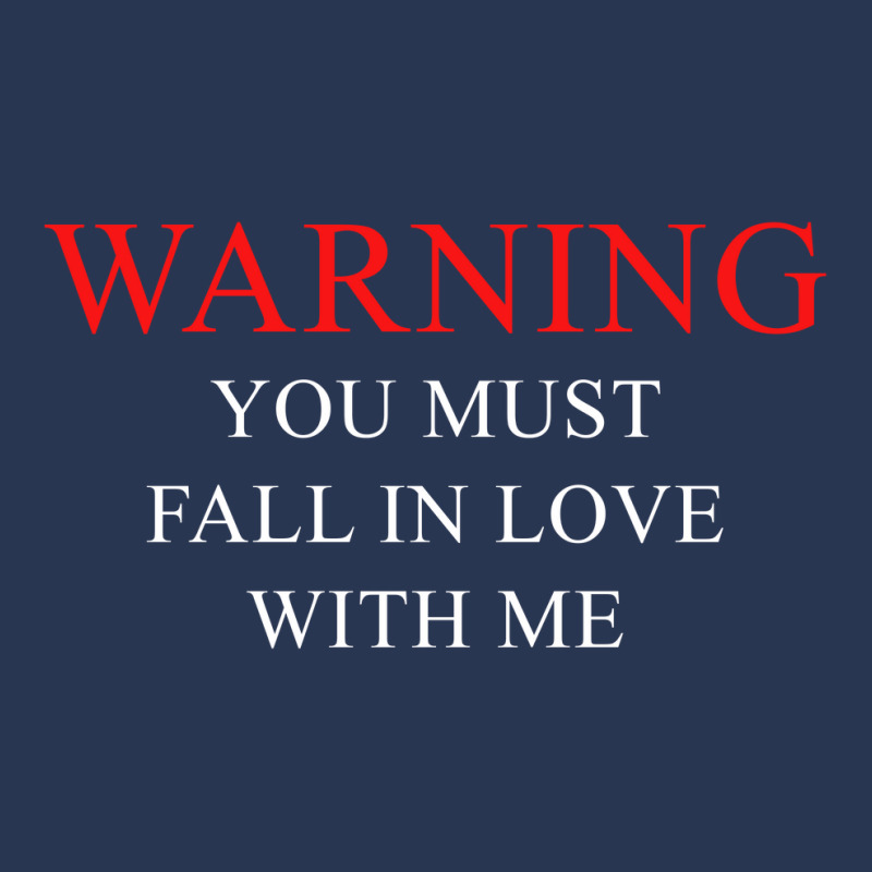 Warning You Must Fall In Love With Me Men Denim Jacket | Artistshot