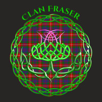 Fraser Scottish Tartan Celtic Thistle Ladies Fitted T-shirt | Artistshot