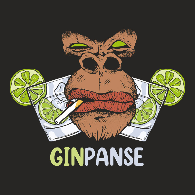 Ginpanse Monkey,  Ginpanse Monkey Vintage,  Ginpanse Monkey Art,  Ginp Ladies Fitted T-Shirt by SHPER904 | Artistshot