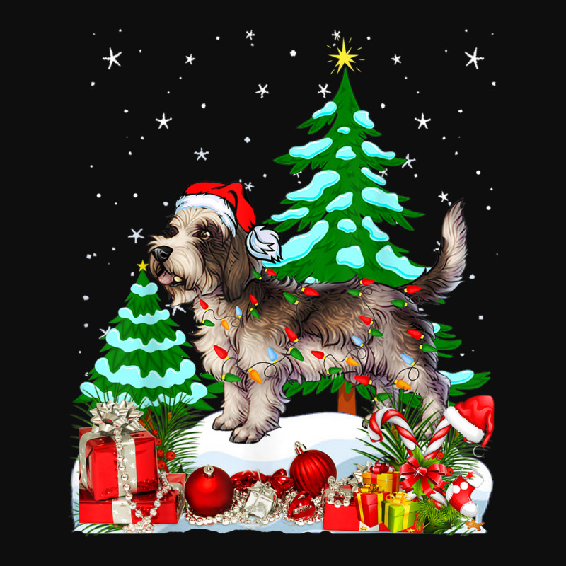 Petite Basset Griffon Vendeen Dog Christmas Crop Top by Fashlaza | Artistshot