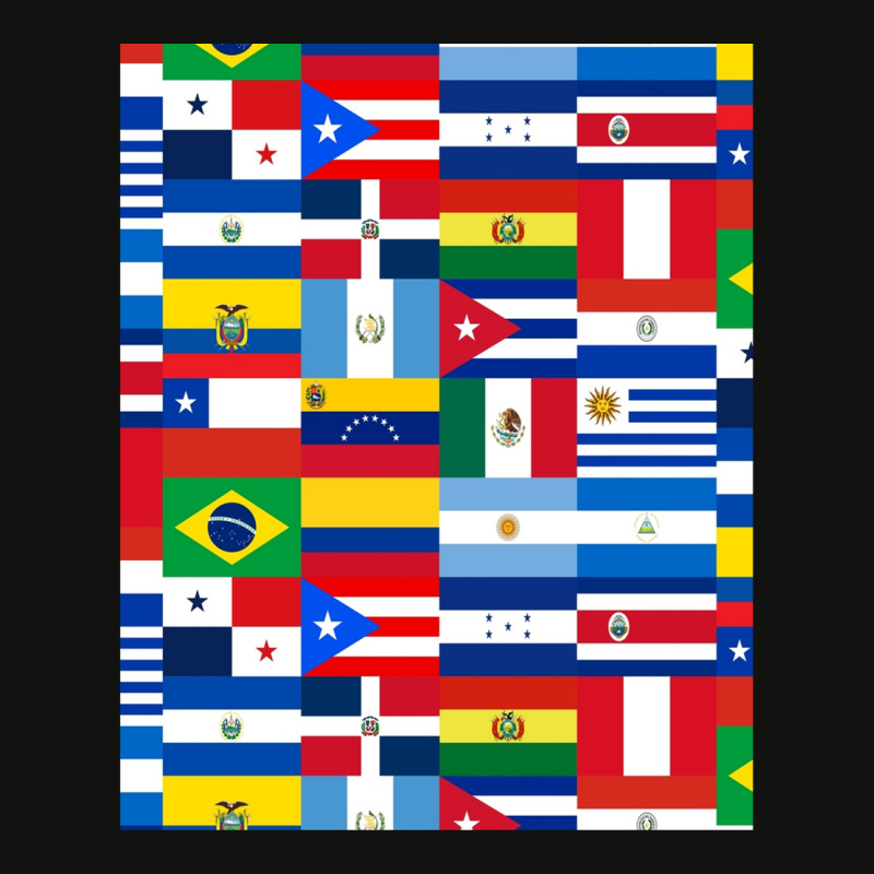 Flags Of Latin America Scorecard Crop Tee by OrlandoChase | Artistshot