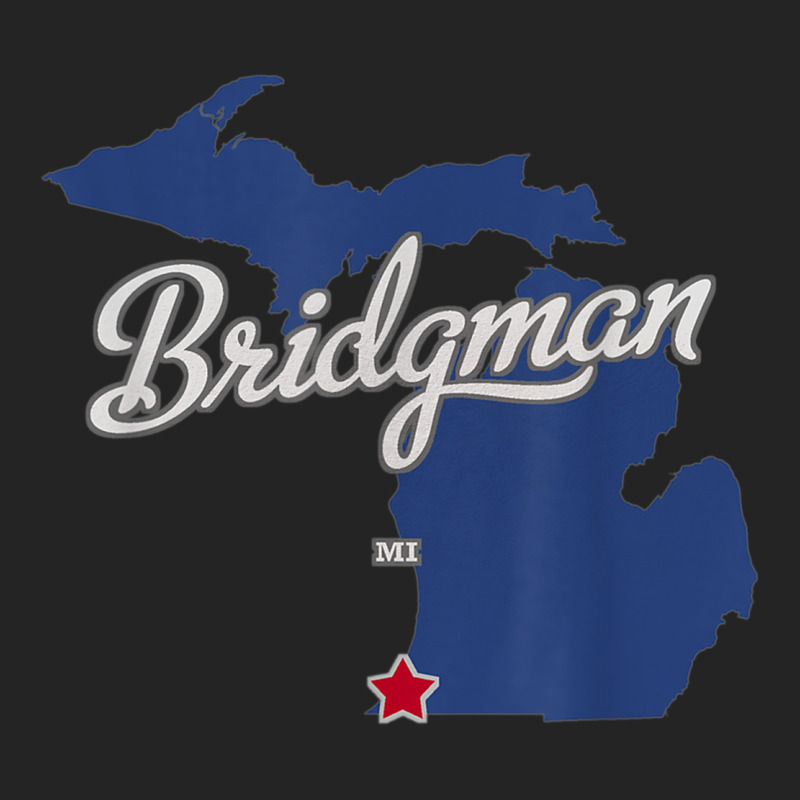 Bridgman Michigan Mi Map 3/4 Sleeve Shirt | Artistshot