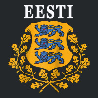 Estonia Eesti National Coat Of Arms Raglan Baseball Tee Crewneck Sweatshirt | Artistshot