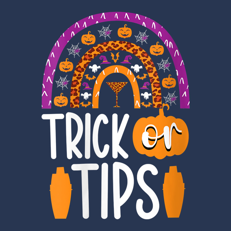 Womens Trick Or Tips Bartender Halloween Bartending Mixologist V Neck Ladies Denim Jacket by cm-arts | Artistshot