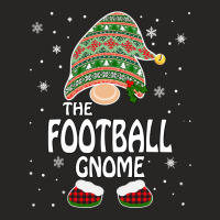 Football Funny Matching Family Costumes The Football Gnome Christmas 9 Ladies Fitted T-shirt | Artistshot