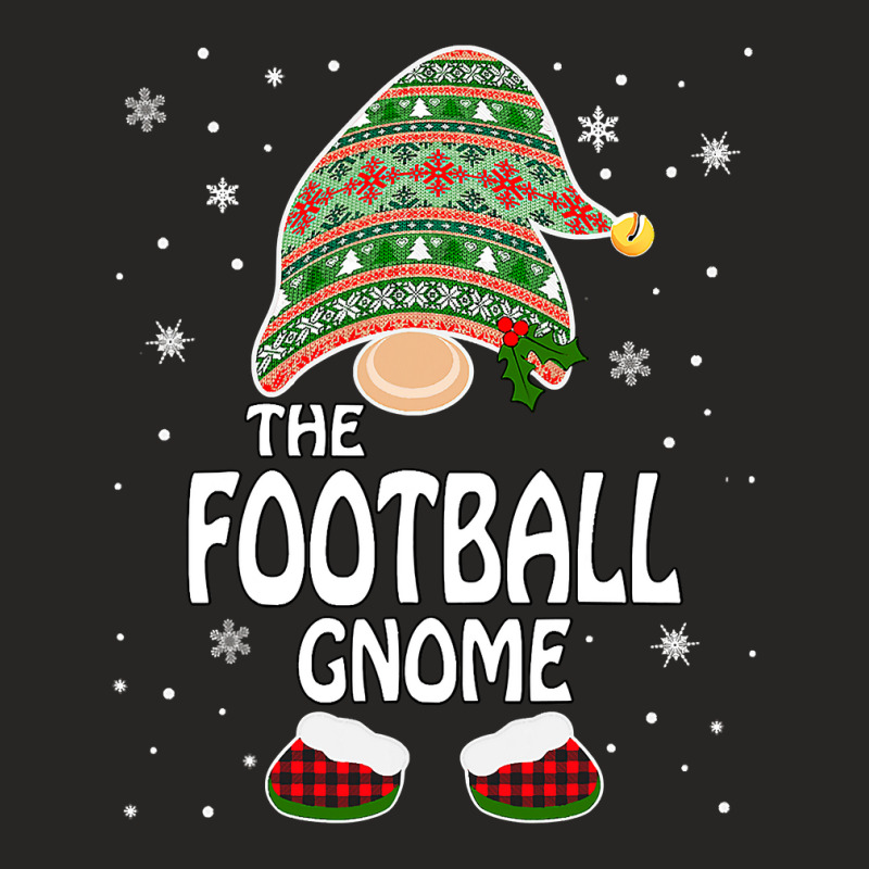 Football Funny Matching Family Costumes The Football Gnome Christmas 9 Ladies Fitted T-Shirt by coolquirrell | Artistshot