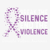 Break The Silence End The Violence Domestic Violence Ribbon Long Sleev Adjustable Cap | Artistshot