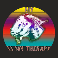 My Goat Is My Therapy, My Goat Is My Therapy Art, My Goat Is My Therap Ladies Fitted T-shirt | Artistshot