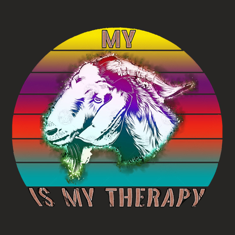 My Goat Is My Therapy, My Goat Is My Therapy Art, My Goat Is My Therap Ladies Fitted T-Shirt by SHPER904 | Artistshot