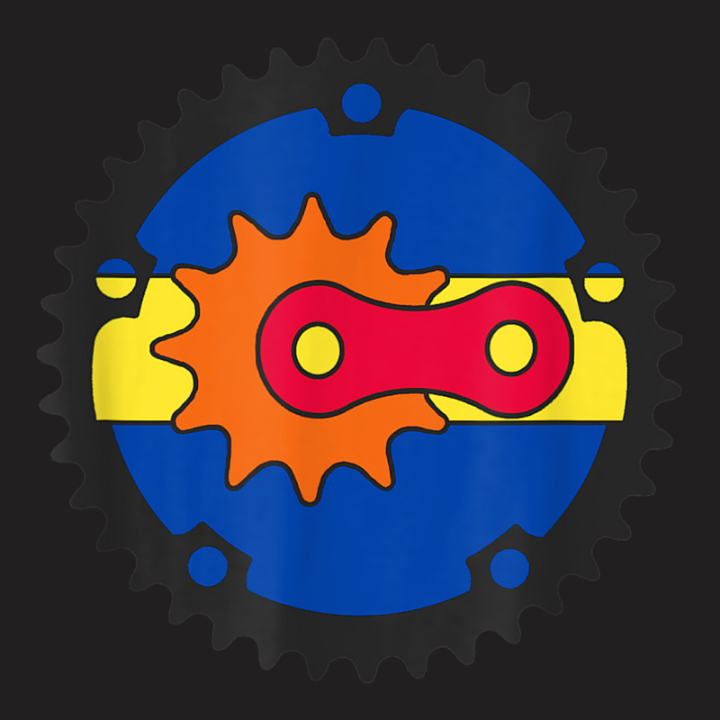 Arizona Flag State Colors Bicycle Gears Chain Link Sprocket T-Shirt by Complete | Artistshot