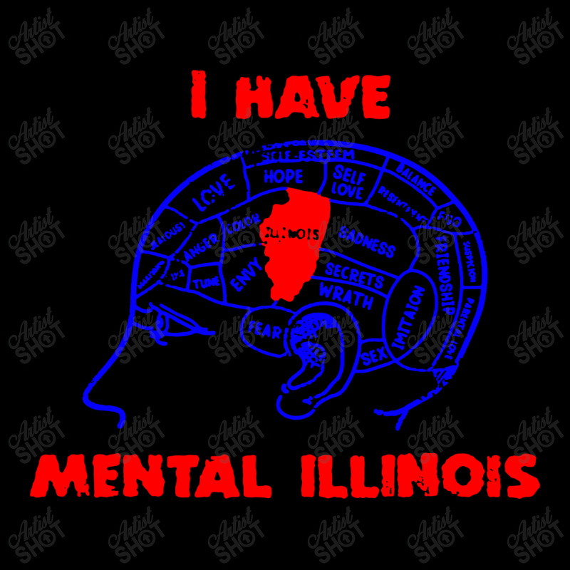 I Have Mental Illinois Funny Kids Cap | Artistshot