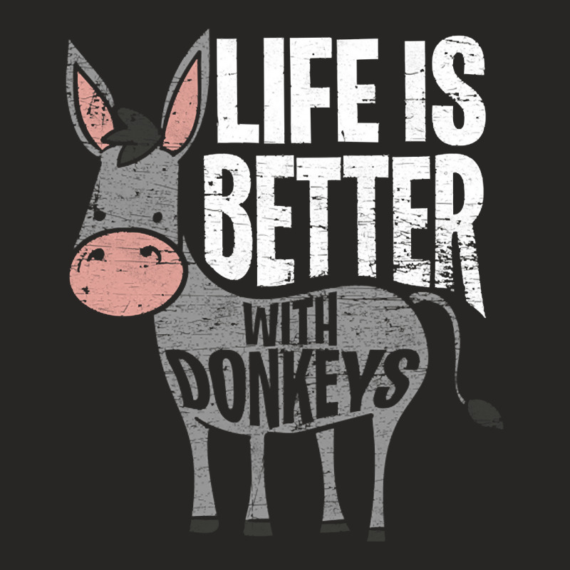 Donkey Life, Donkey Life Vintage, Donkey Life Art, Donkey, Life, Life  Ladies Fitted T-Shirt by SHLUFFYI | Artistshot