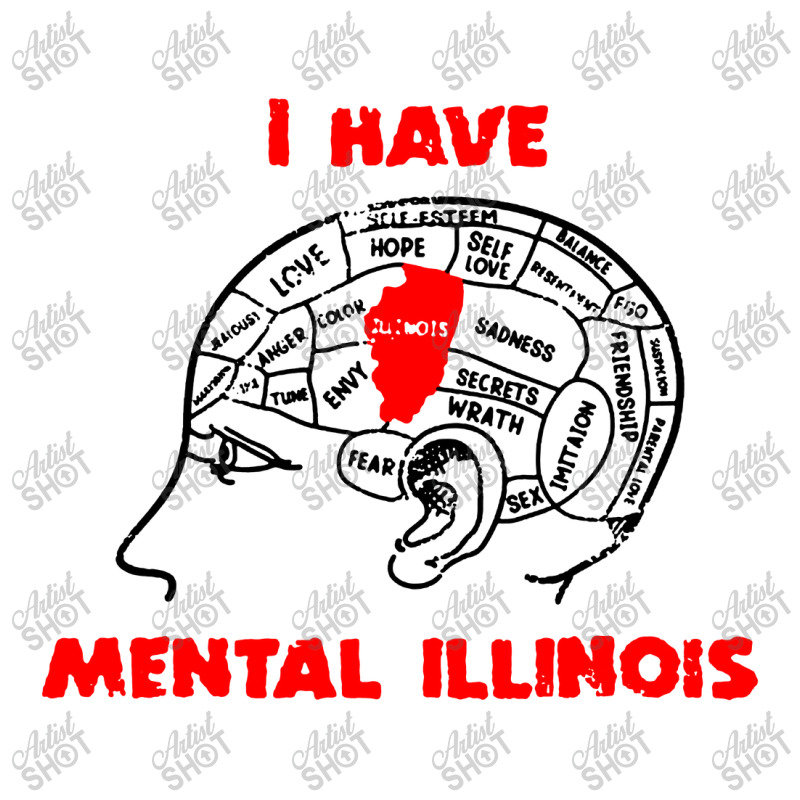 I Have Mental Illinois Funny Crop Top by Jembleng Art | Artistshot