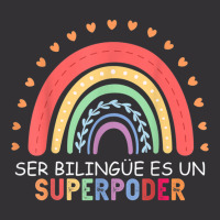 Ser Bilingue Es Un Superpoder Spanish Teacher Back To School T Shirt Vintage Hoodie And Short Set | Artistshot