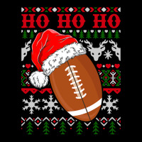 Football Funny American Football Santa Hat Ugly Christmas Sweater 390 Cropped Sweater | Artistshot